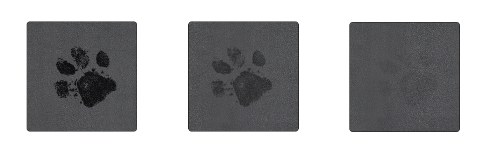 Нековзна килимок під миску для собак та котів Walant, швидковисихаючий, легко миється (темно-сірий)