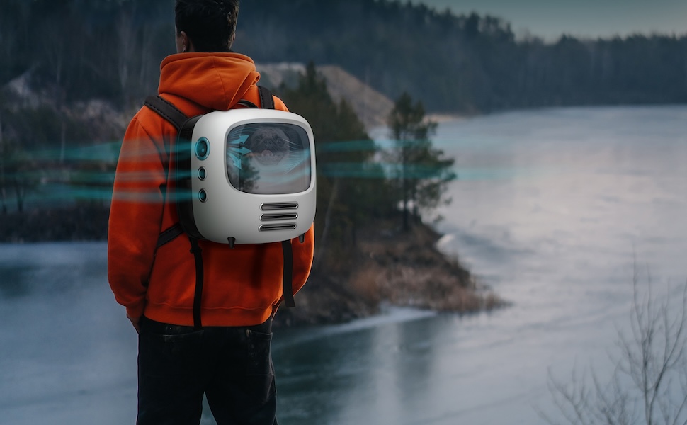 Переносна переноска для котів Cecotec Pumba 1800 з вентилятором, світлом та зручною кишенею