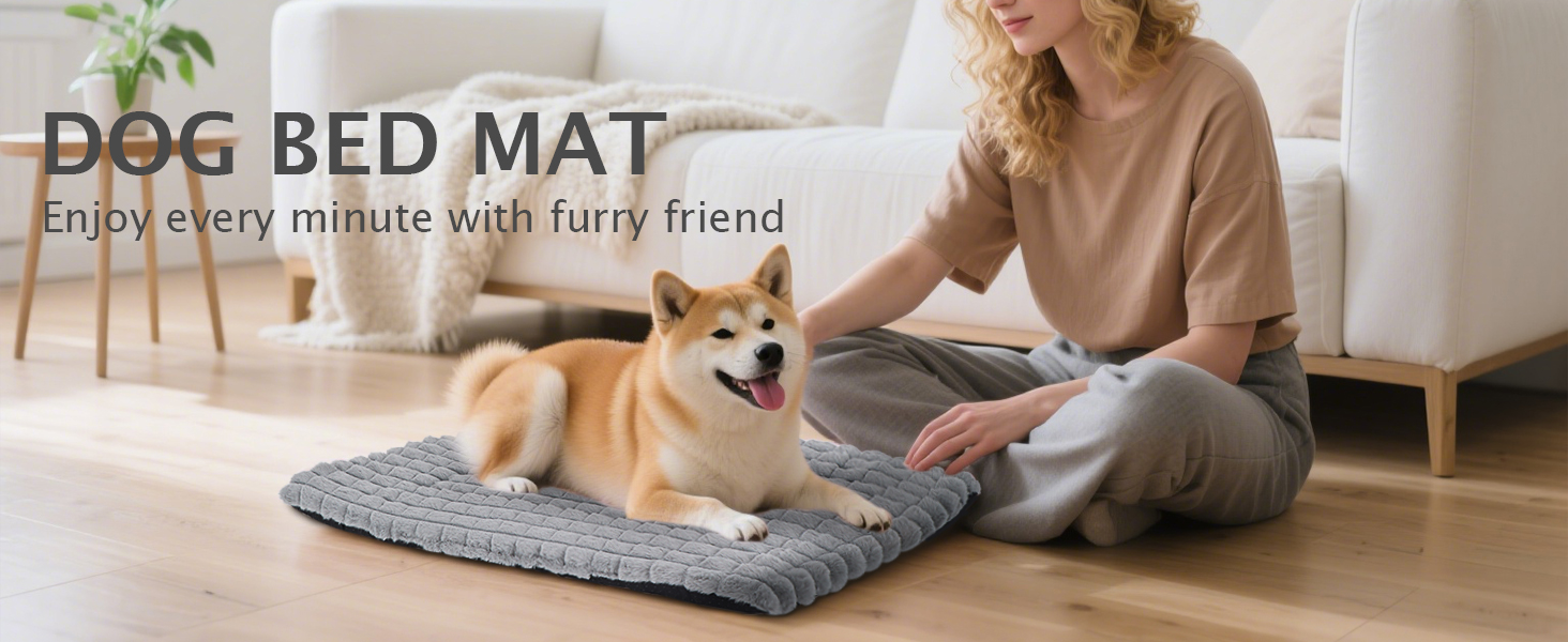 М'яке ортопедичне ліжко для собак BVAGSS, 100x80 см, сірий колір, з неслизьким дном, миється, плюшеве, для маленьких, середніх та великих собак