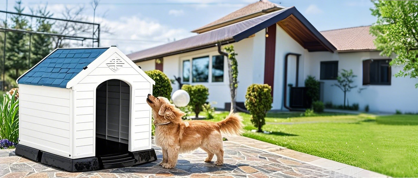 Клітка для цуценят GYMAX 60/75 см, біла, з 6 панелей, з замком та фіксаторами, для дому та вулиці