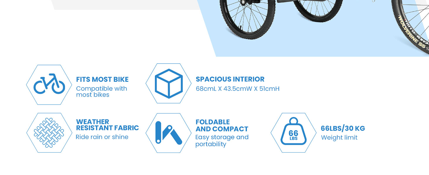 Причіп для собак SEPNINE® 2-в-1 для велосипеда та джоггінгу, до 30 кг (жовтий)