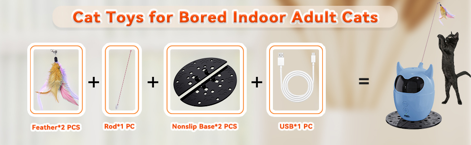 Інтерактивна іграшка для котів Spessn, автоматична з червоною крапкою, перезаряджувана, для котів/кошенят/собак (біла/блакитна)