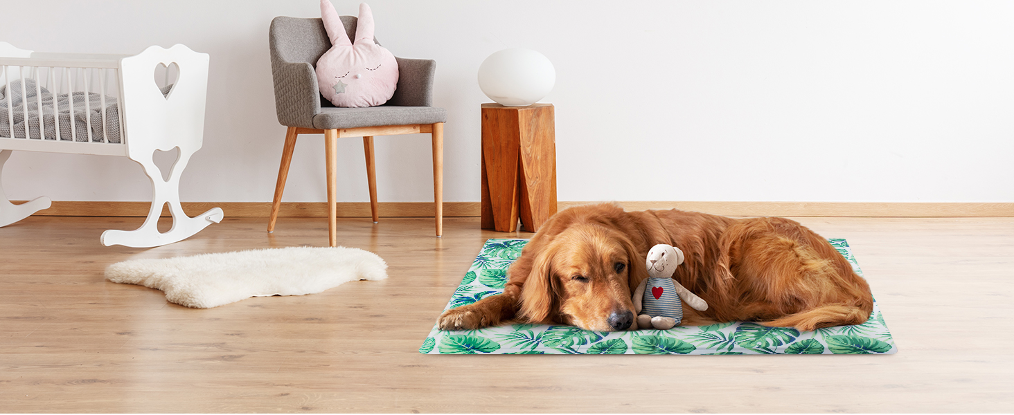 Кілим-охолоджувач для собак та котів Ninonly 50 x 65 см. Самостійно охолоджуючий, з нетоксичним гелем, вологостійкий, для дому та вулиці