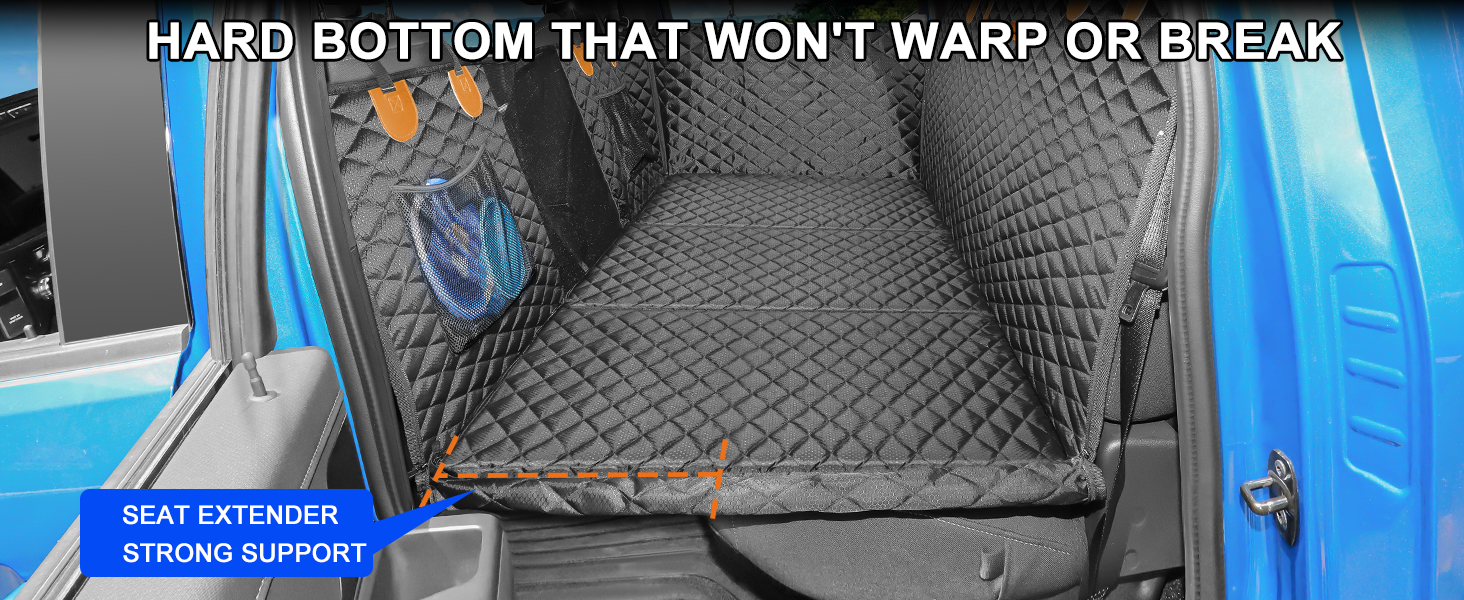 Накидка на сидіння автомобіля для собак JOEJOY, 147 x 73 см, чорна, водовідштовхувальна, захист від подряпин, з кріпленням для безпеки