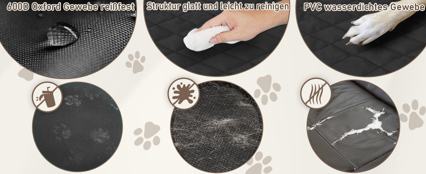 Захист для заднього сидіння автомобіля Angooni - водовідштовхуючий, антиковзний, стійкий до подряпин (135x120 см), універсальний, з віконцем