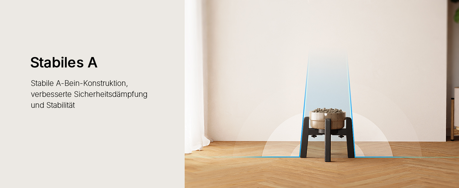 Підставки для мисок для собак JunsPow (2 шт.) - регульована ширина, для середніх та великих собак, стабільні та неслизькі [тільки підставка]