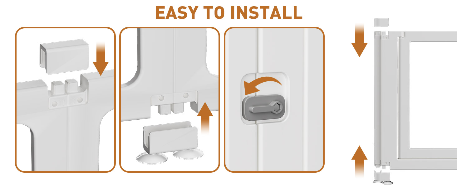 Кізохід для собак Citylife 6-TLG 60см, складаний вольєр для собак з дверцятами, вольєр для собак у квартиру, великий кізохід для собак, котів, кроликів, дрібних тварин, з неслизьким покриттям, прозорий (12-TLG 75CMH)