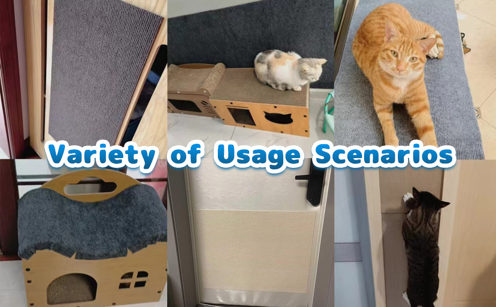 Килимок для котів з клейкою основою, когтеточка, когтедерма для стін, килимок для дряпання, захист меблів від котів (Бежевий, 60x100 см)