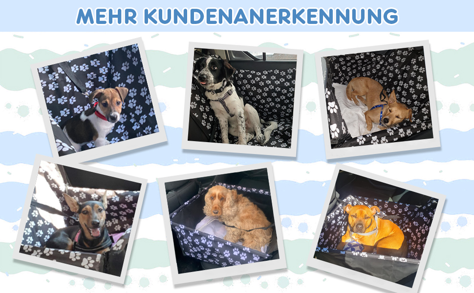 Захист для автосидіння для собак Wimypet, водовідштовхувальний, з ременем безпеки, 57x57x33 см