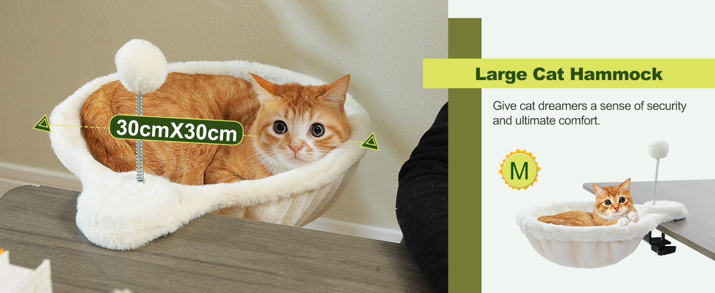 PAWZ Road: Крісло-гамак для кота на стіл, дерев'яне, 360° обертання, регульована висота, для дряпання, до 23 кг (Бежевий, Кругле)