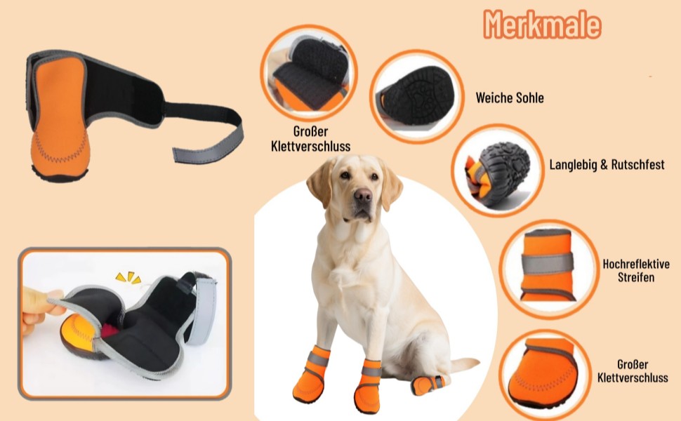 Чоботи для собак: захист лап, антиковзка підошва, для активного відпочинку на природі