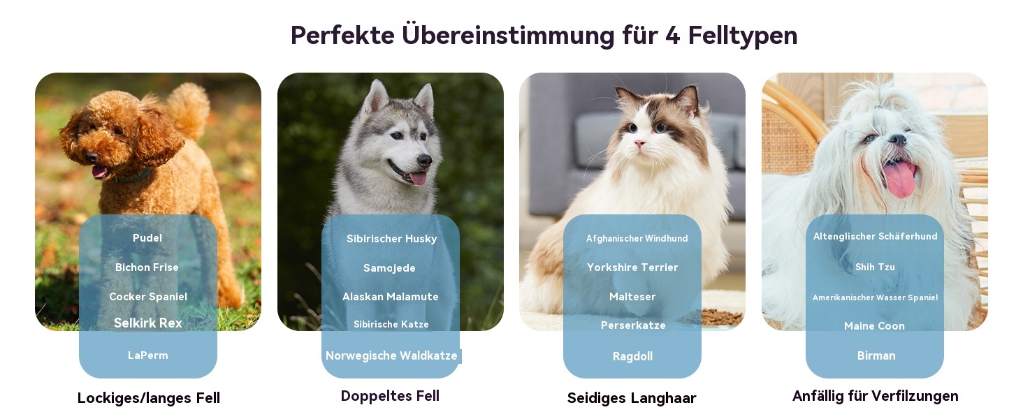Набір для грумінгу собак великих порід Slicker Bürste Hund – 3 предмети: щітка Slicker, гребінець для підшерстка та гребінець з нержавіючої сталі. Підходить для довгошерстих собак та котів (Голден Ретрівер, Лабрадудль, Пудель)