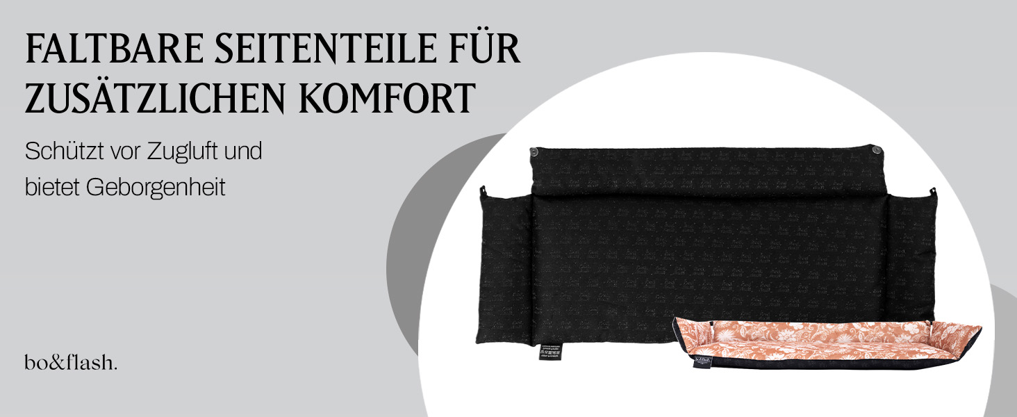 bo&flash лежак для котів на підвіконня San Francisco Emmelie, преміум котяче ліжко 62×27×10 см, знімний чохол, нековзка основа