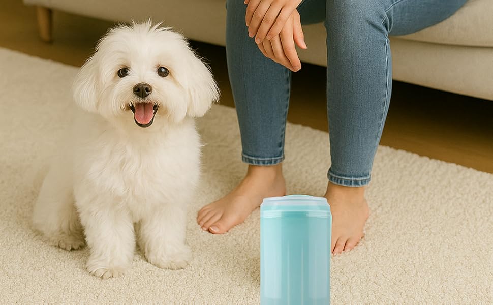 Очищувач для лап собак - гігієна для подушечок лап (Синій, L)