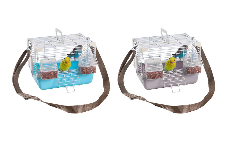 Транспортна переноска для птахів Vogeltransportbox з ручкою та міцними аксесуарами для хвилястих папужок, птахів-голубів та блакитних ара