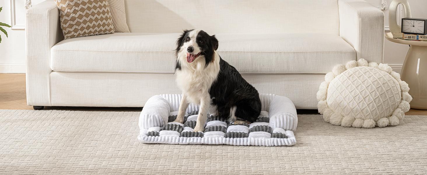Чохли для дивану LiveGo для домашніх тварин, м'який килимок для собак, захист меблів від шерсті, 75x75x13 см, блакитно-сірий