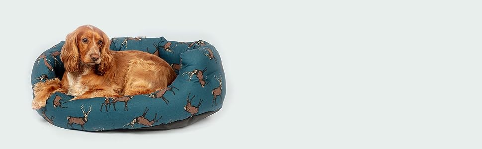 Лягу для собак Danish Designs Waldhirsch, 90x75 см, глибокий, машинне прання