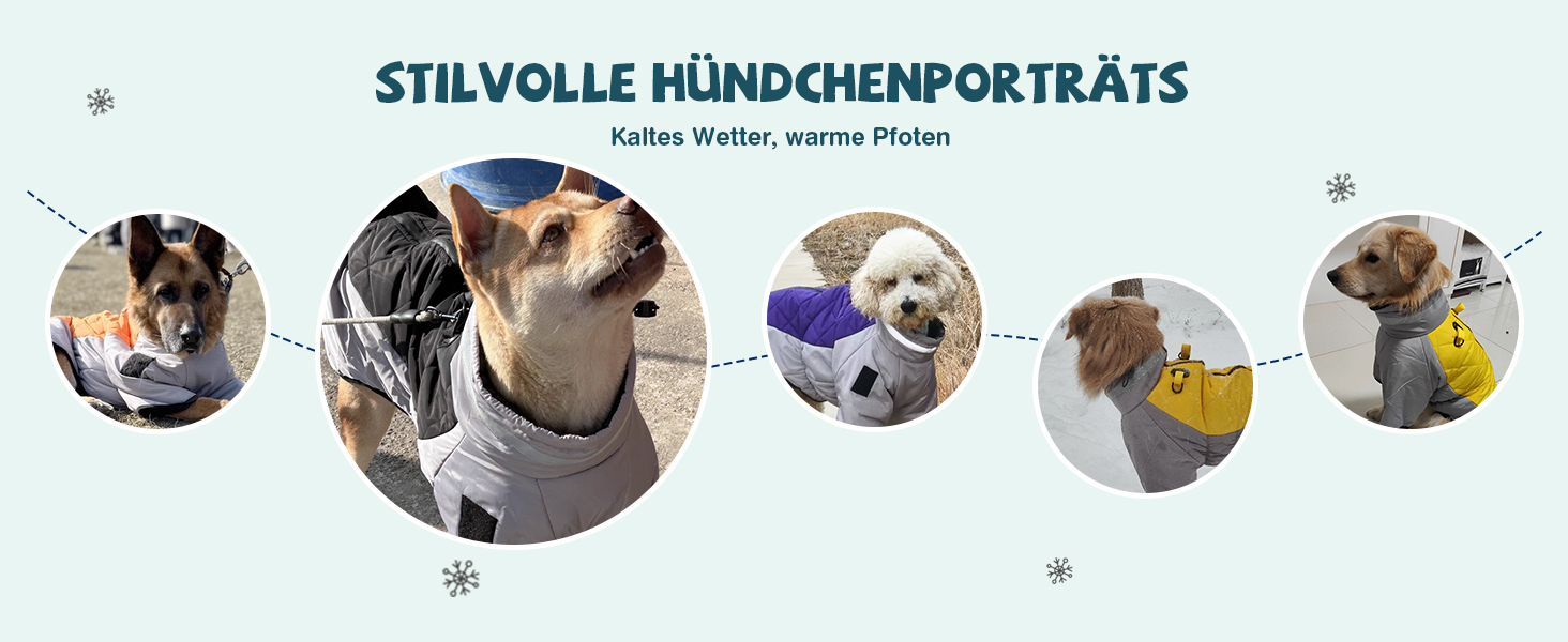 Водонепроникний дощовик для собак середніх та великих порід ALLSOPETS, тепла зимова куртка з світловідбиваючими смугами, вбудованим повідком, захист від вітру (Вогняно-помаранчевий, 5XL)