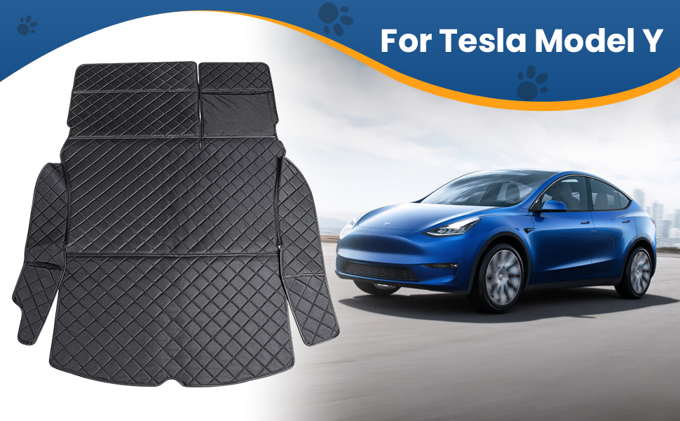 Килимок у багажник для Tesla Model Y (2020-2025), водонепроникний, для собак, захист сидінь, універсальний, преміум-якість