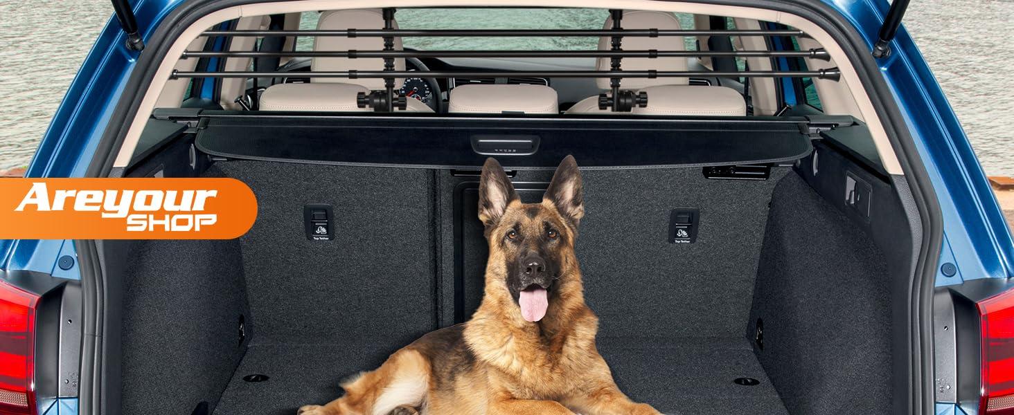 Сітка для багажника автомобіля для собак, універсальна, 32-55см * 80-145см, без повторного монтажу