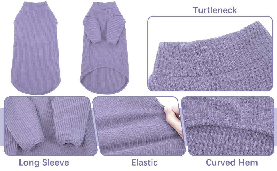 Одяг для безшерстої кішки Сфінкс: м'який пуловер з ролетним коміром, футболка та жилет з бавовни (Чорний, XL, A-фіолетовий)