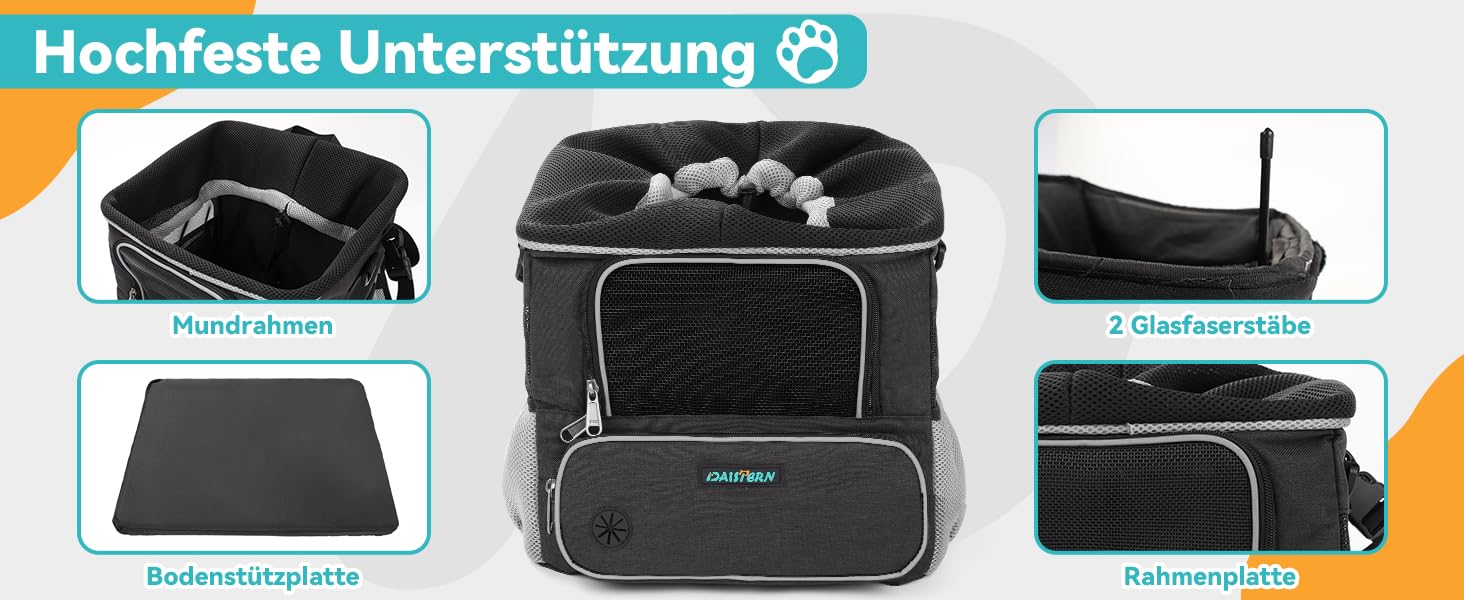 Корзина для собак на велосипед до 3 кг, з кріпленням Φ53 мм, рюкзак-сумка на плече, автокрісло з дихаючою сіткою, водонепроникне сидіння для маленьких собак