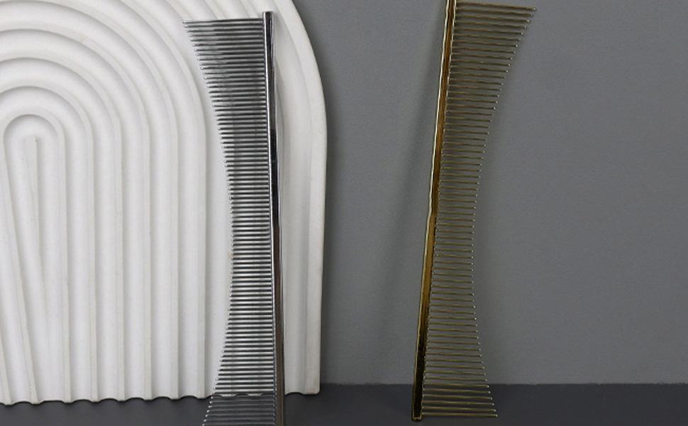 Щітка для котів Flohkamm для догляду за шерстю | Інструмент для видалення ковтунів, підходить для цуценят та довгошерстих порід, щоденний догляд, після купання, золотава