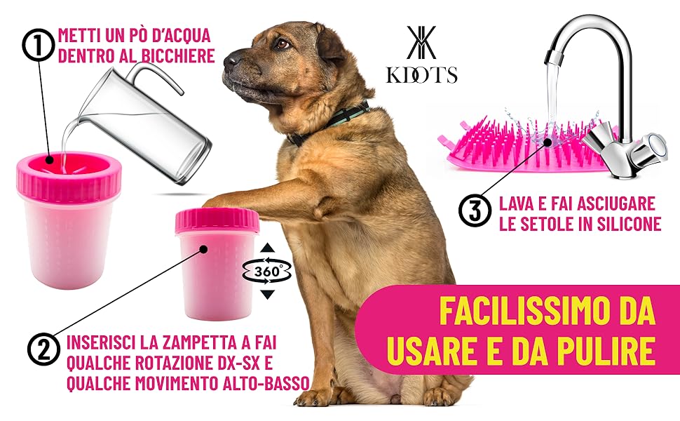 Силіконовий очищувач лап для собак, аксесуари для малих та середніх порід