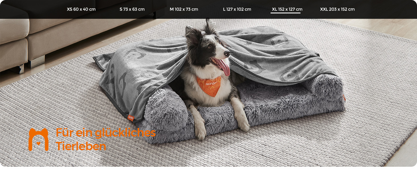 Ковдра для собак Feandrea, 3 шт. в наборі, XL (152 x 127 см), фланель, сірий, захист дивану, для середніх та великих собак