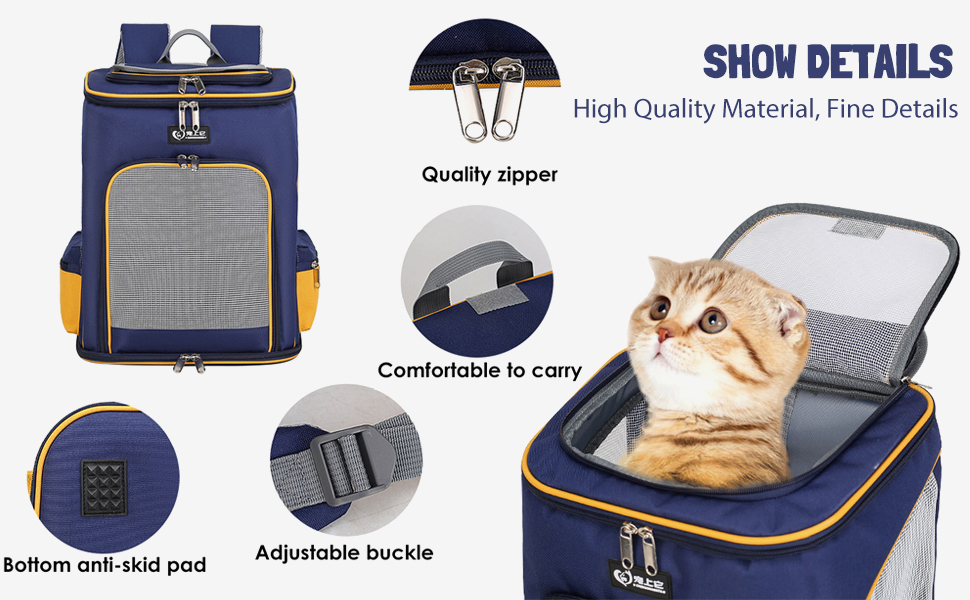 Рюкзак для собак та котів PETCUTE, дихаючий, з висувною підстилкою, прозоре вікно, складаний, з безпечним шнуром, для подорожей, Malachitgrün+Weiß