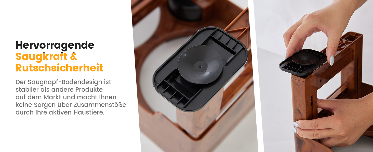 Підвищена годівниця для собак Gardner, 2-в-1: миска для води без розливання та миска для повільного годування з регульованою висотою, 5 рівнів, протиковзна годівниця для середніх та великих собак