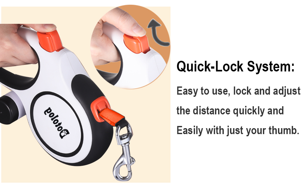 Рулетка для собак Dotolog, 8м, чорна - висувна повідка з подвійною лінією та запобіжною пряжкою