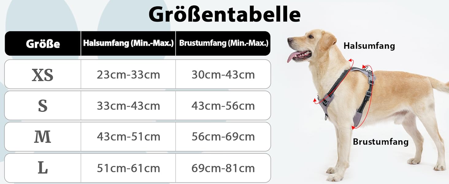 Шлейка для собак Huntboo Anti-Zug, проти вислизання, для малих, середніх та великих собак, не тягне, з світловідбиваючими елементами та 2 карабінами, не дає змогу душитися, регульована для тренувань та бігу (Чорний, S)