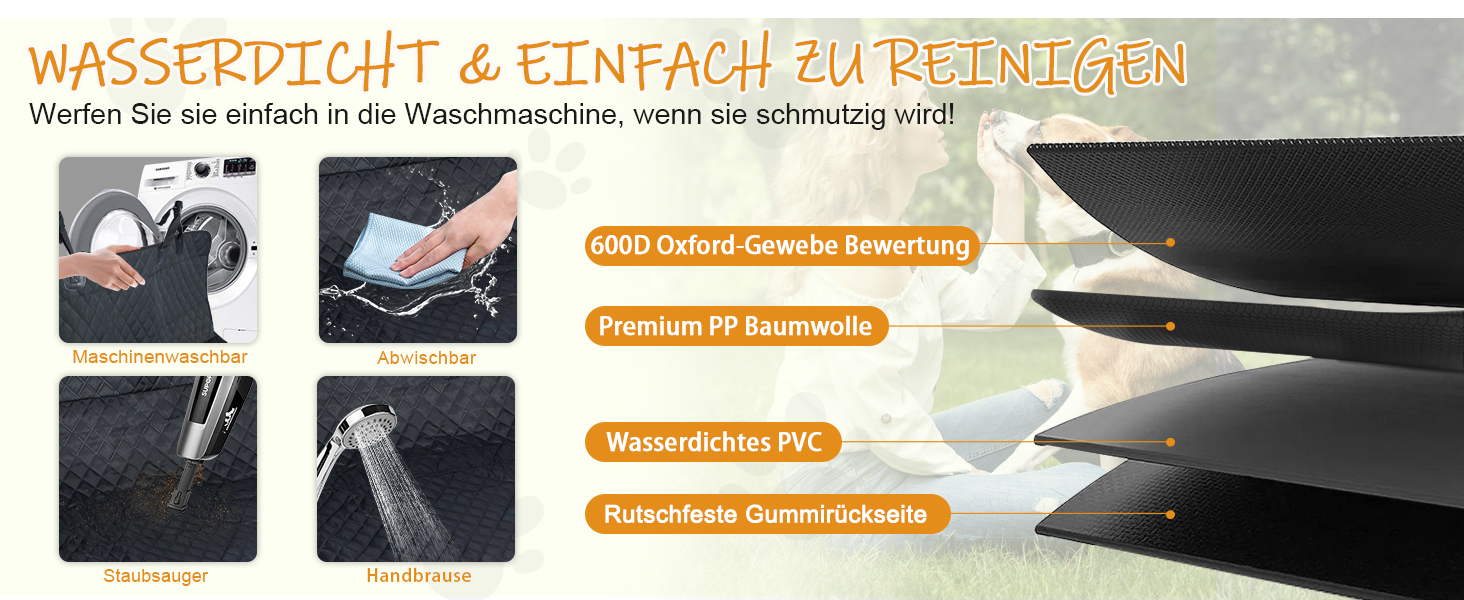 Захисний килимок для собак у автомобіль - Moveland, антиковзаюча, водонепроникна, для авто, вантажівок та SUV