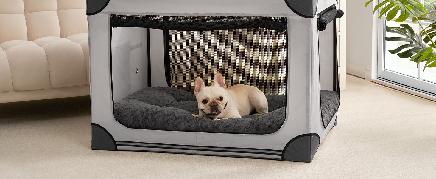 Килимок для собак великих порід EHEYCIGA, 104x68 см, XL, штучне хутро та льон, темно-сірий