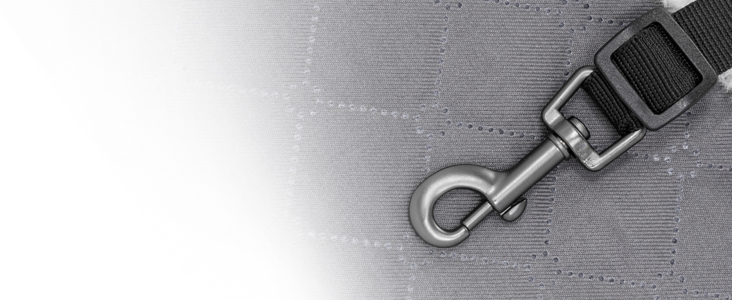 Автокрісло для собак PETSFIT - середньою консоллю, для маленьких собак до 4 кг, сірий колір