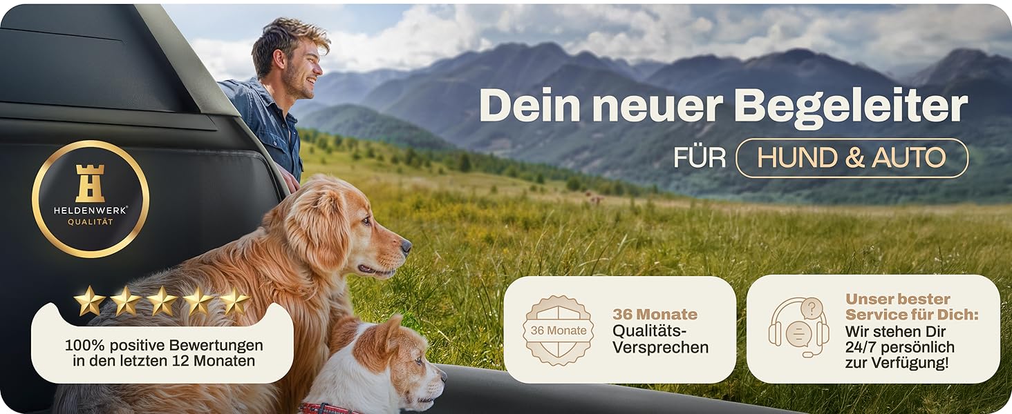 Захист для багажника автомобіля від бруду та подряпин для собак HELDENWERK, стежка, захист бокових стінок та краю, водовідштовхувальний, анти-царапин, універсальний, чорний (Basic)