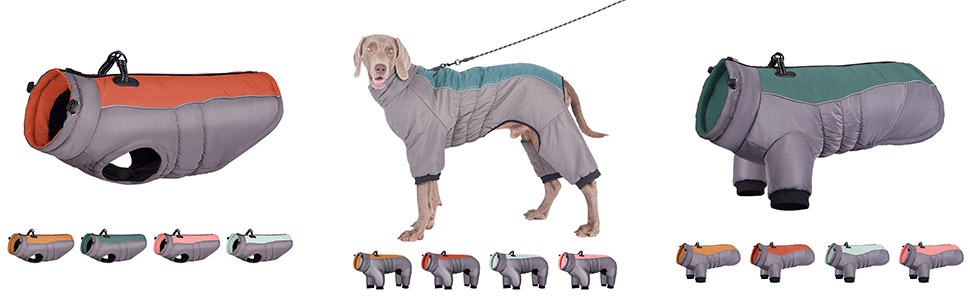 Футушок для собак FUNAT: теплий зимовий жилет, водонепроникна куртка для середніх та великих собак, блакитний