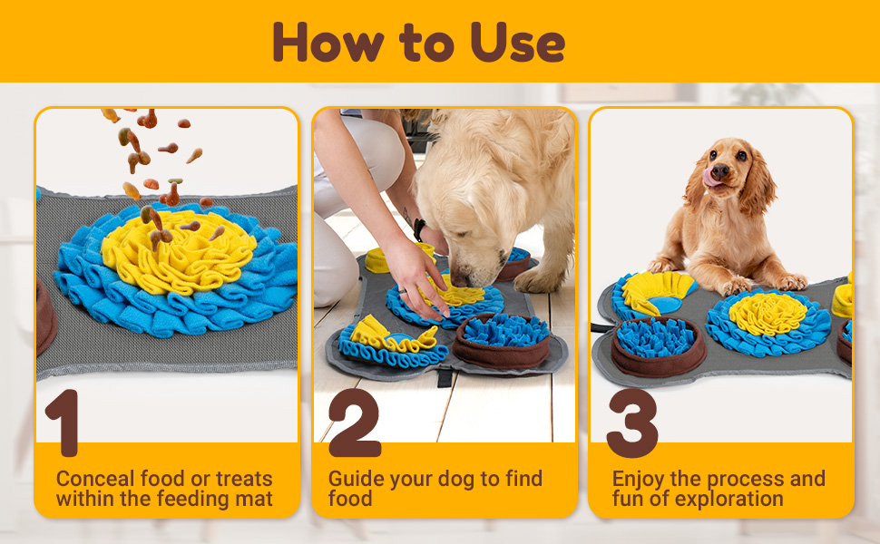 Schnüffelmatte для собак Barpor 38x58 см: інтелектуальна іграшка, килимок-шлепак для тварин, інтерактивна іграшка для собак, неслизька, міцна та придатна для прання
