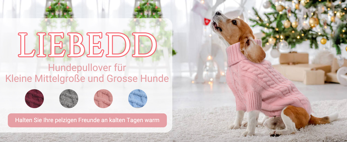 Теплий святковий светр для собак - червоний, з отвором для повідка, для чихуахуа, рейнхаунд та котів (S, груди 40 см, спина 28 см)