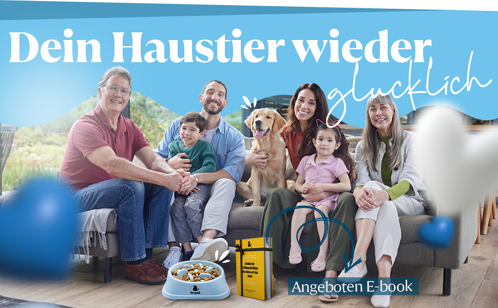 Антишвидкоїжка для собак великих порід | Повільне та здорове харчування, Slow Feeder, сприяє травленню, запобігає блювоті, неслизький, миска для собак, великі та XXL породи