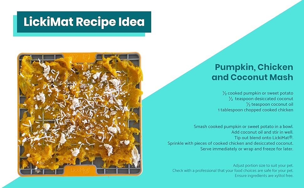 LickiMat Deluxe - килимок для котів, 20x20 см, колір: блакитний, 1 шт.