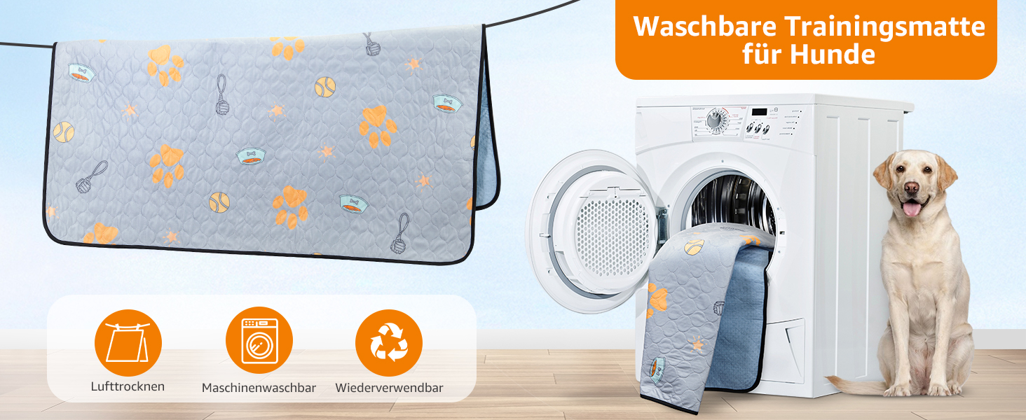 Багаторазові підкладки для цуценят, 2 шт. - супер впитываючі пелюшки для собак, нековзні тренувальні килимки для диванів, вольєрів або автокрісел, 76x81 см (2 шт.)