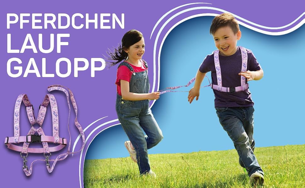 Jubi® Синя поводи для коней для дітей - регульовані розміром для ідеальної посадки та сумка для зберігання - екіпірування для коней для дітей/іграшки для коней