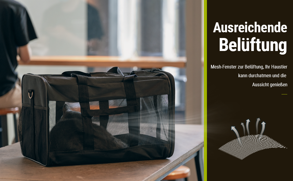 Транспортна переноска для собак та котів HITSLAM (M, Зелений) - розкладний бокс, для подорожей, авіалінії