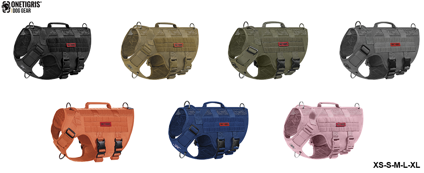 Шлейка для собак OneTigris AIRE MESH, середнього розміру, тактична, анти-тяга, з 2 ручками, регульована, не тягне, дихаюча, зелена, S (ОБ: 36-51 см, Груд: 51-69 см)