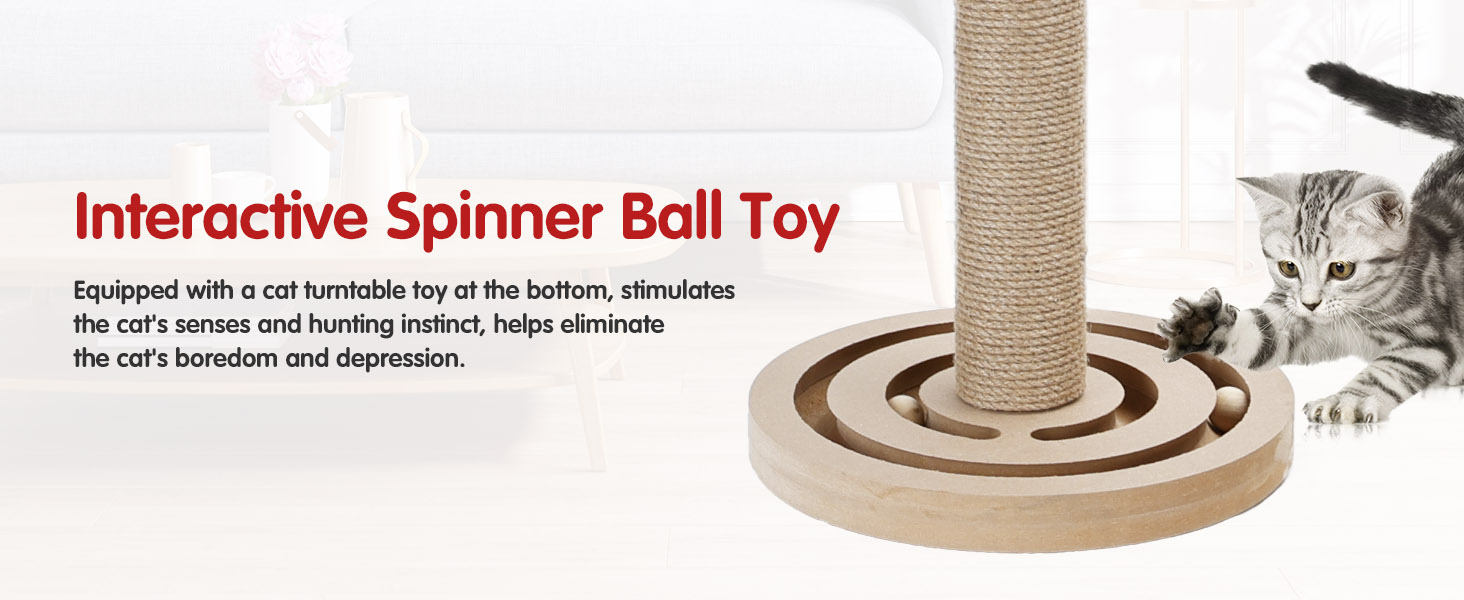 Інтерактивне котяче іграшкове комбо Nobleza 3 в 1: котячий дряпка, масажер та іграшка для дому