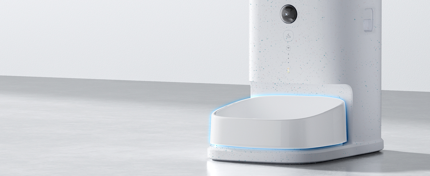 Автоматичний годівниця для котів PETGUGU з таймером та керуванням через APP, керамічний набір для котів та собак, для кількох тварин (PF2)