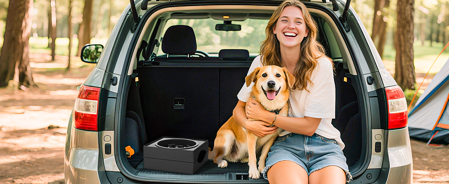 Набір мисок для собак X XBEN 3-в-1: миска для води з захистом від пролиття 1.4L, миска від захлистування 1L, годівниця з 5 рівнями регулювання висоти для середніх та великих собак, нековзна годівниця, рожевий колір