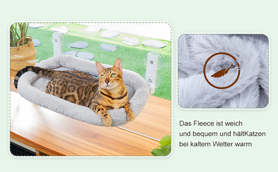 Кішка ліжко гамак для вікна, гамак для котів без мотузки, складане ліжко для котів на вікно з присосками, стабільний гамак для котів, вантажопідйомність 15 кг, сірий колір